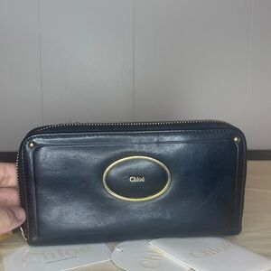 Chloe Authentic Black Long Wallet